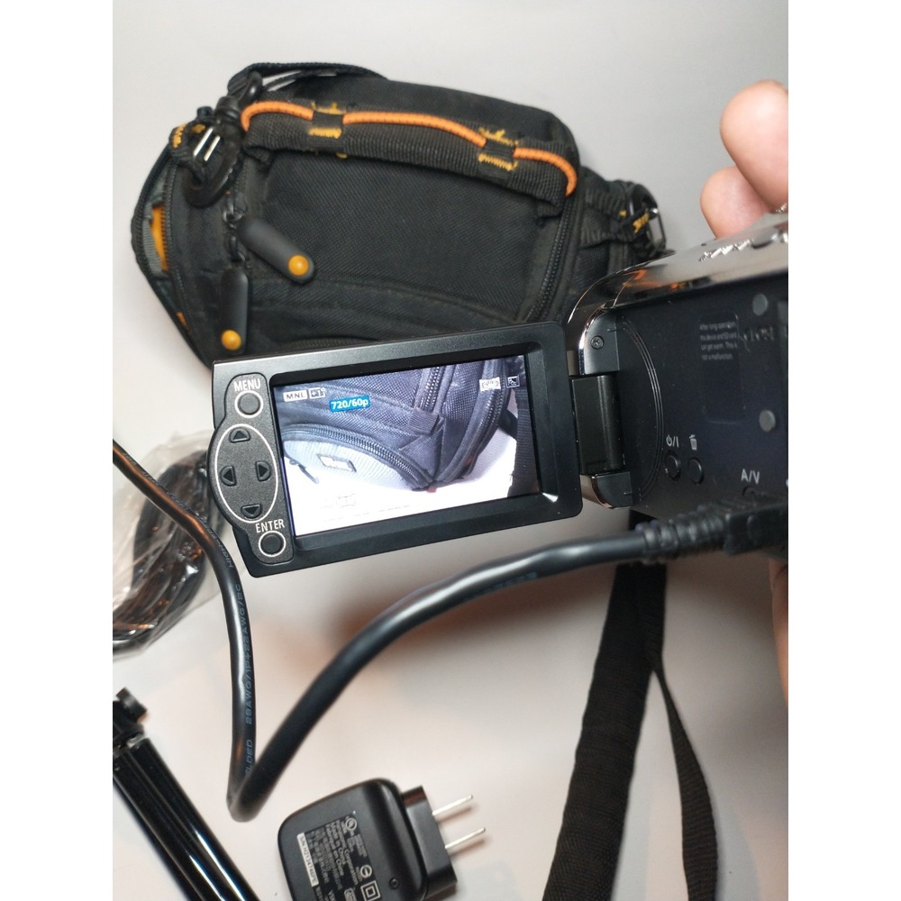 Panasonic HC-V10 HD Camcorder 70x Optical Zoom Black Video Camera Bundle Tested - Picture 6 of 6